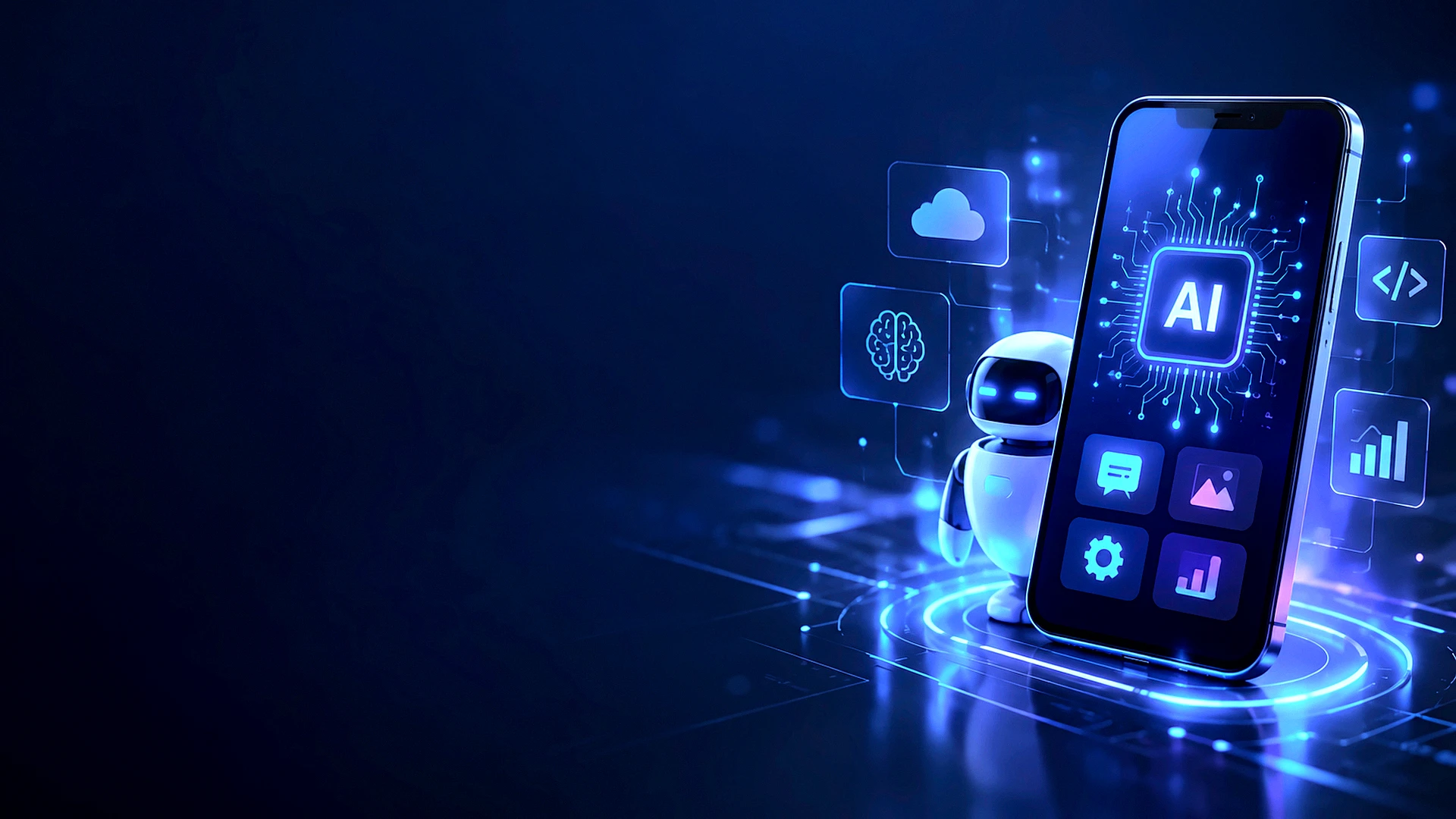 AI app development banner