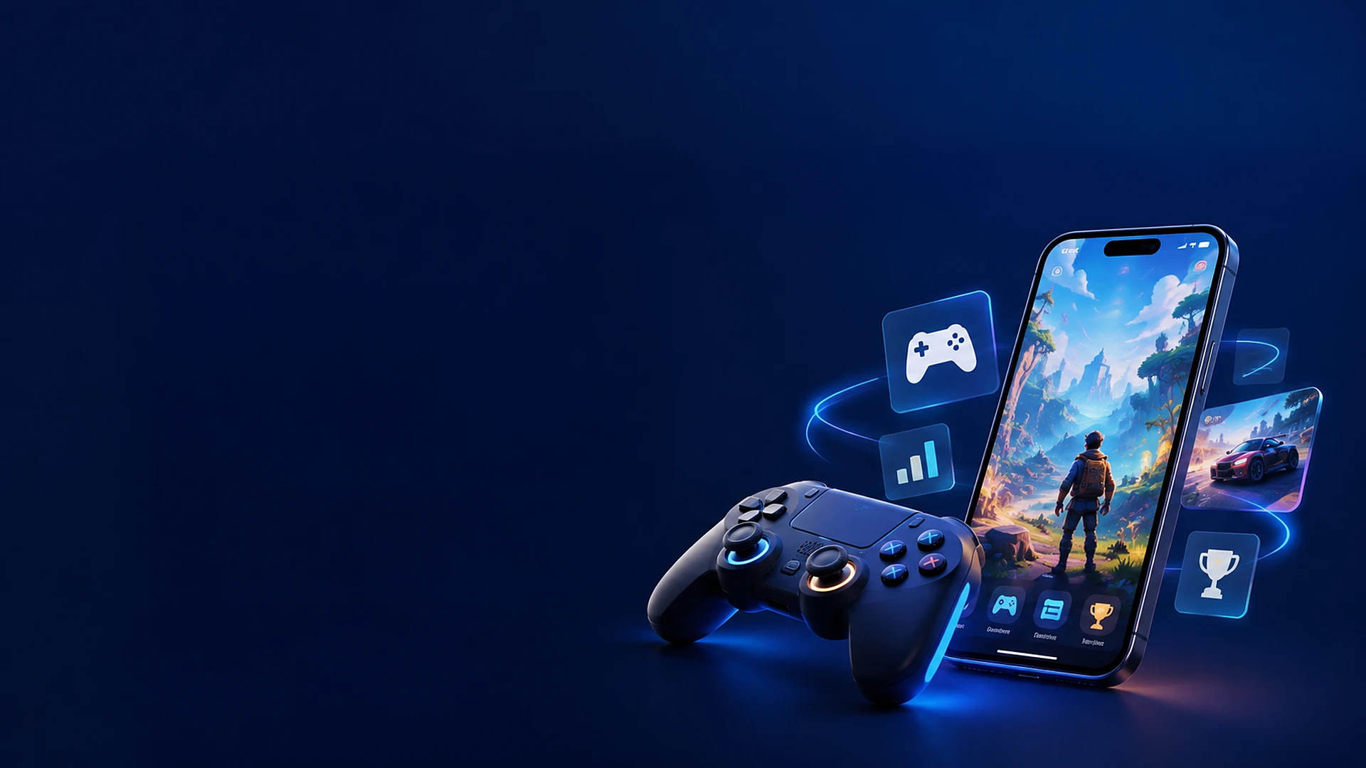 Gaming app development banner