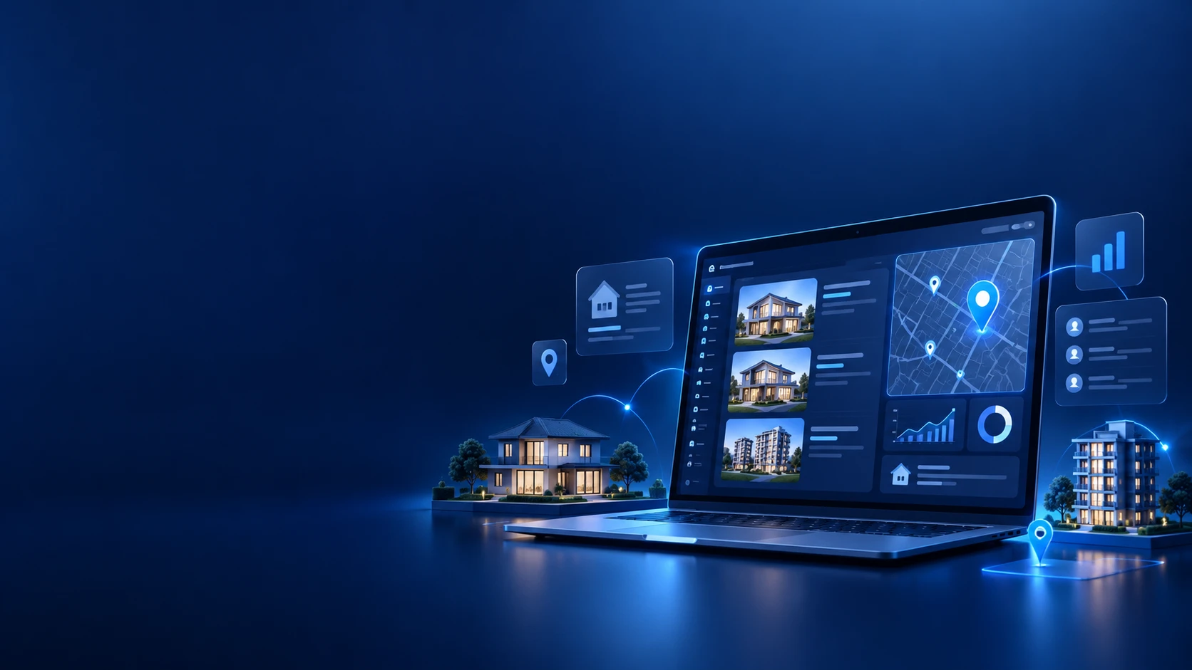 Real estate app development banner